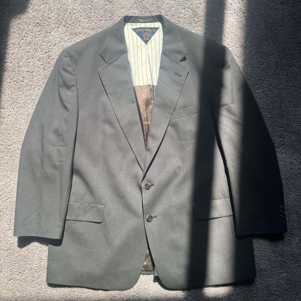 Tommy Hilfiger Vintage Made in USA Two-Button Wool Blazer
